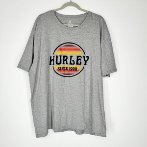 Hurley Heather Gray Short Sleeve T-Shirt Men’s Size XXL